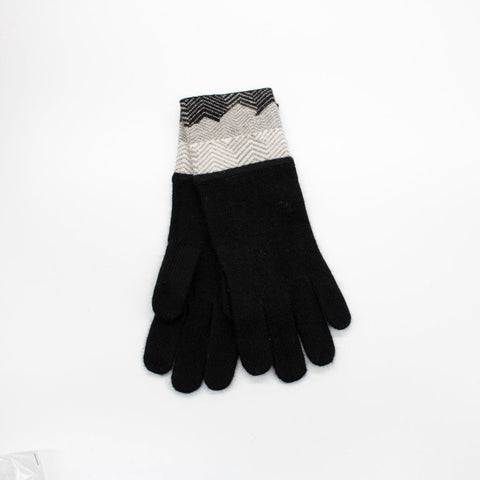 SLOUCHY GLOVES in GEOMETRIC DESIGN