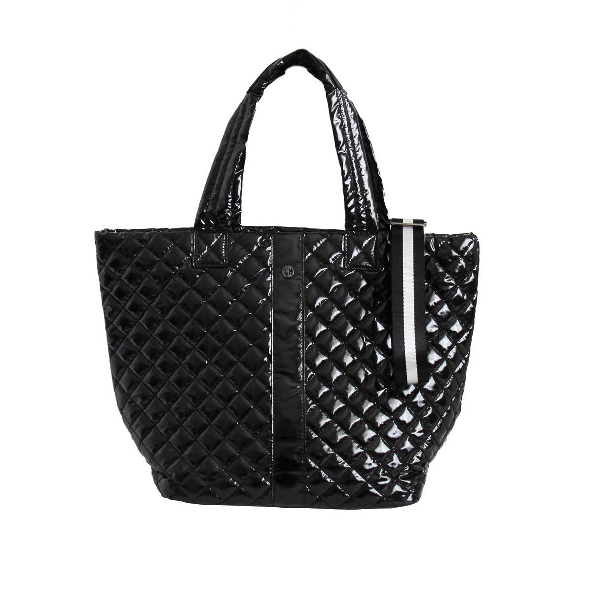  Lemonbella The Debra Diamond Tote Glossy Black - Default Title - Bonton