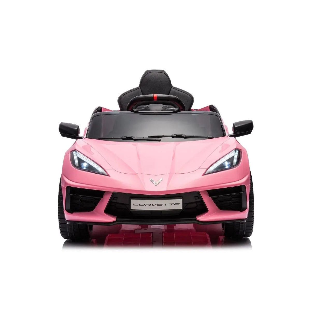  Freddo 12V Chevrolet Corvette C8 Stingray 1-Seater Kids Ride-on Car - White - Bonton