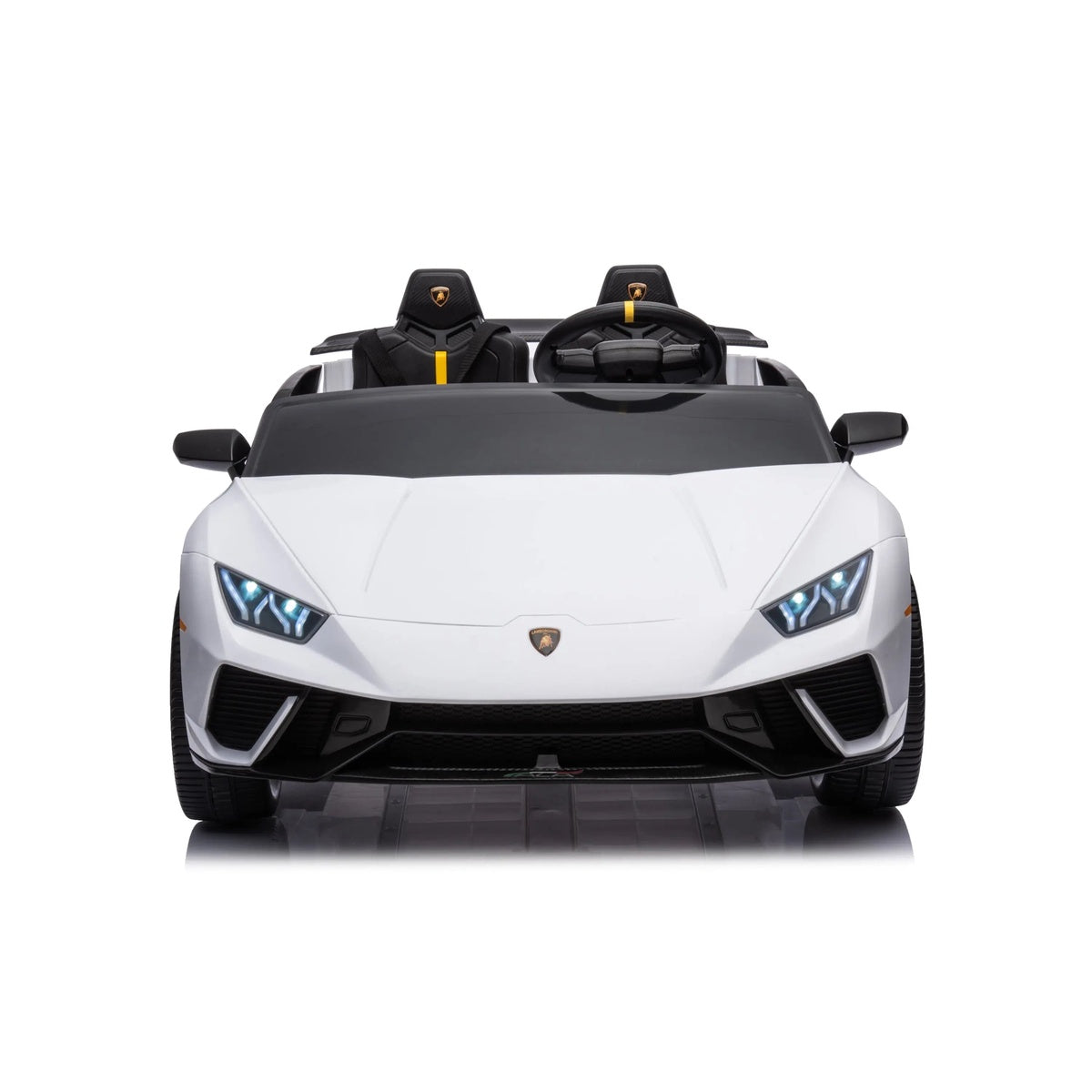  Freddo 24V Lamborghini Huracan 2 Seater Kids' Electric Ride-On - Black - Bonton