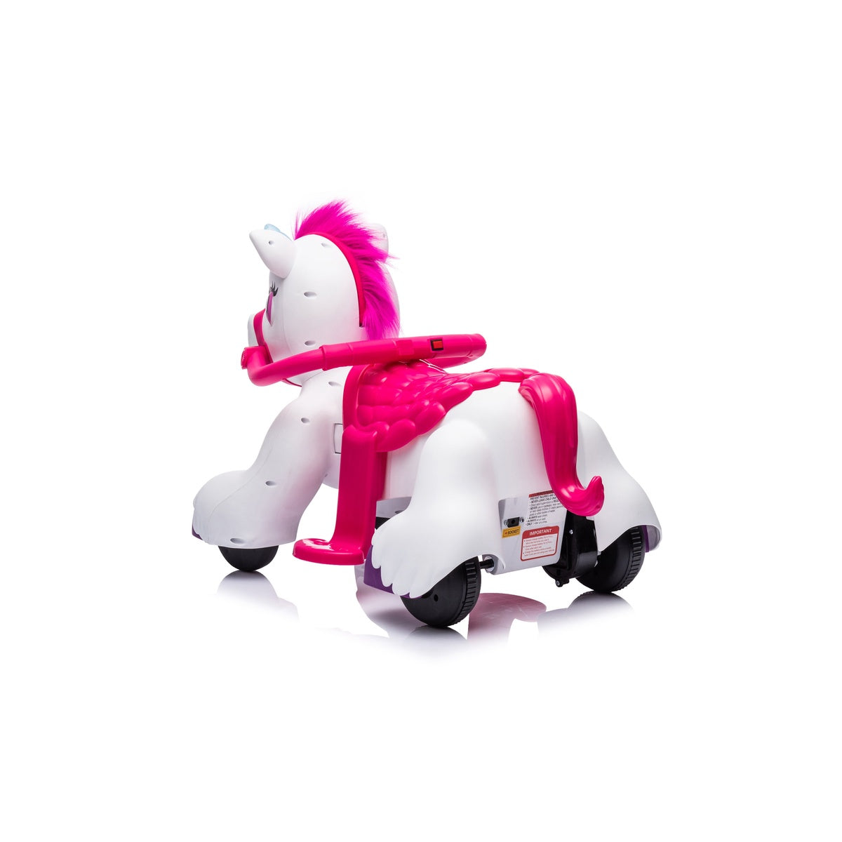  Freddo Freddo Unicorn 12V Ride-On - White - Bonton