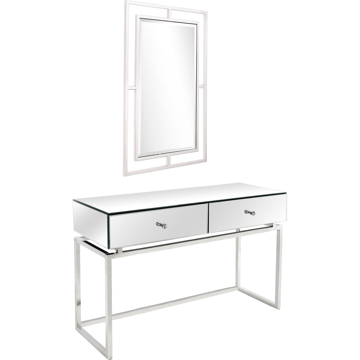  Camden Isle Addison Wall Mirror and Console Table - Mirror - Bonton