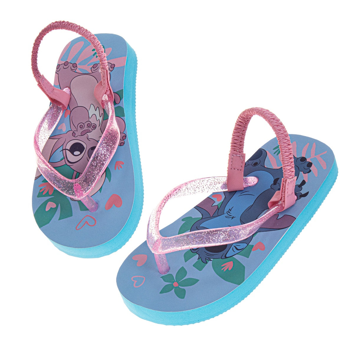  Josmo Disney Stitch and Angel Girls' Dual Sizes Flip Flops (Toddlers) - 5-6 - Bonton