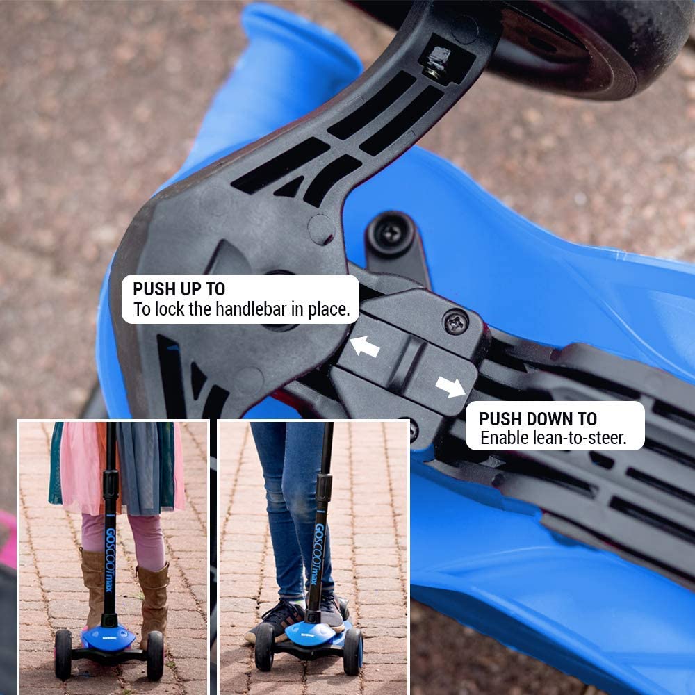  New Bounce GoScoot Scooter for Toddlers by New Bounce - Blue - Bonton