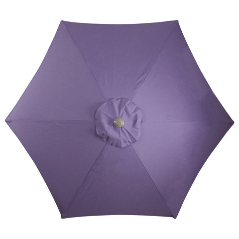 7.5ft Outdoor Patio Market Umbrella With Hand Crank  Purple