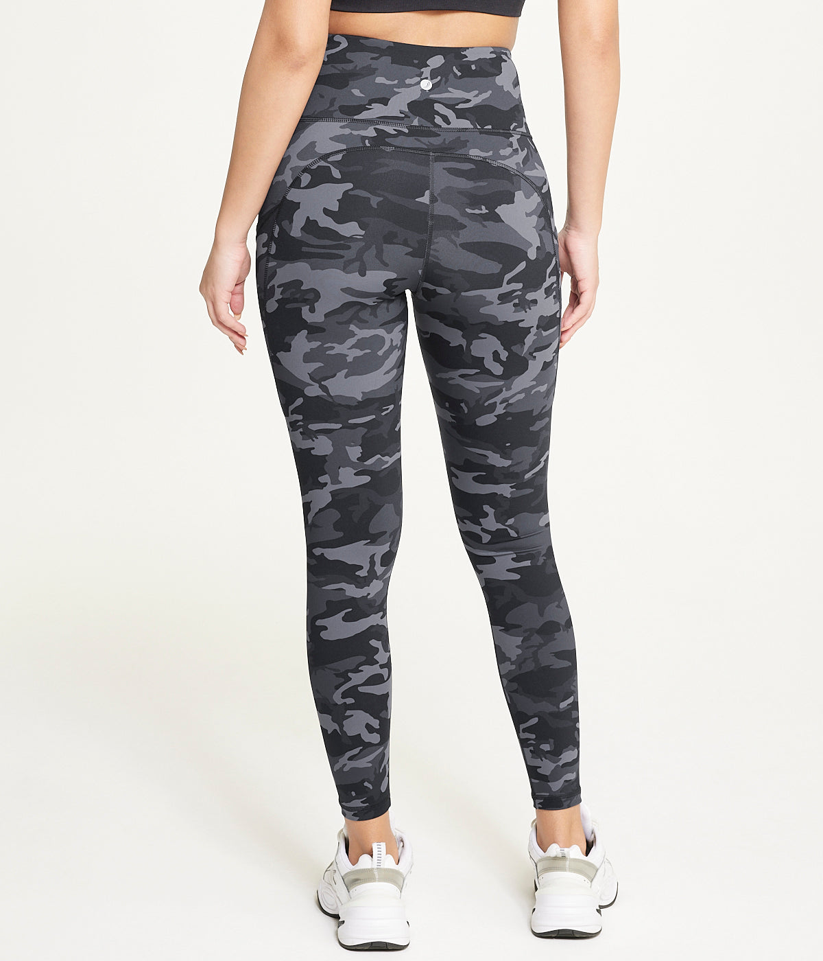  Exertek Side Pocket Legging - Black Camo - Bonton