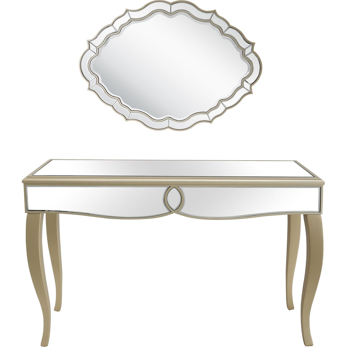  Camden Isle Eleanor Wall Mirror and Console Table - Mirror - Bonton