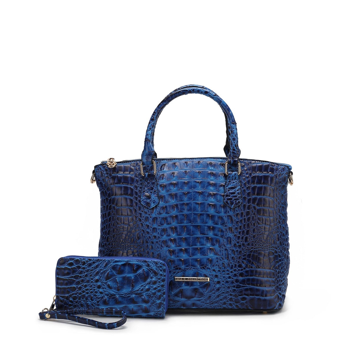  MKF Collection Liora Croc Embossed Tote Bag and Set - Croco Black - Bonton