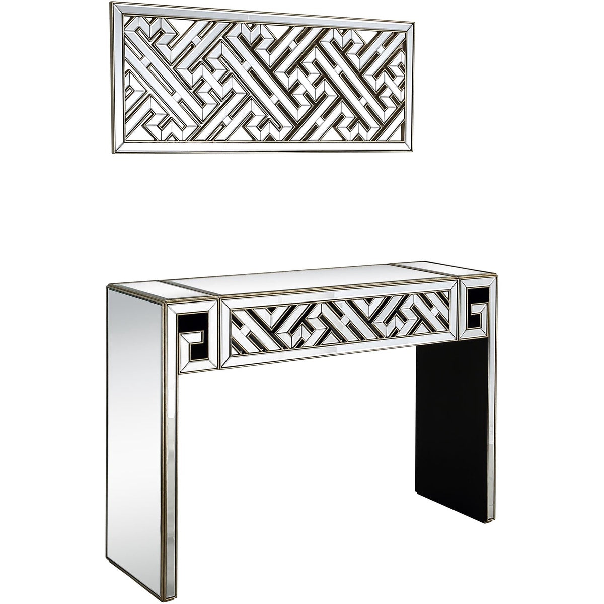  Camden Isle Becket Wall Mirror and Console Table - Mirror - Bonton