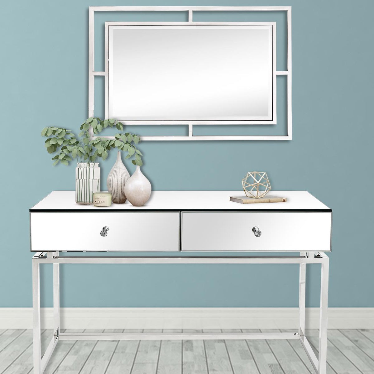  Camden Isle Addison Wall Mirror and Console Table - Mirror - Bonton