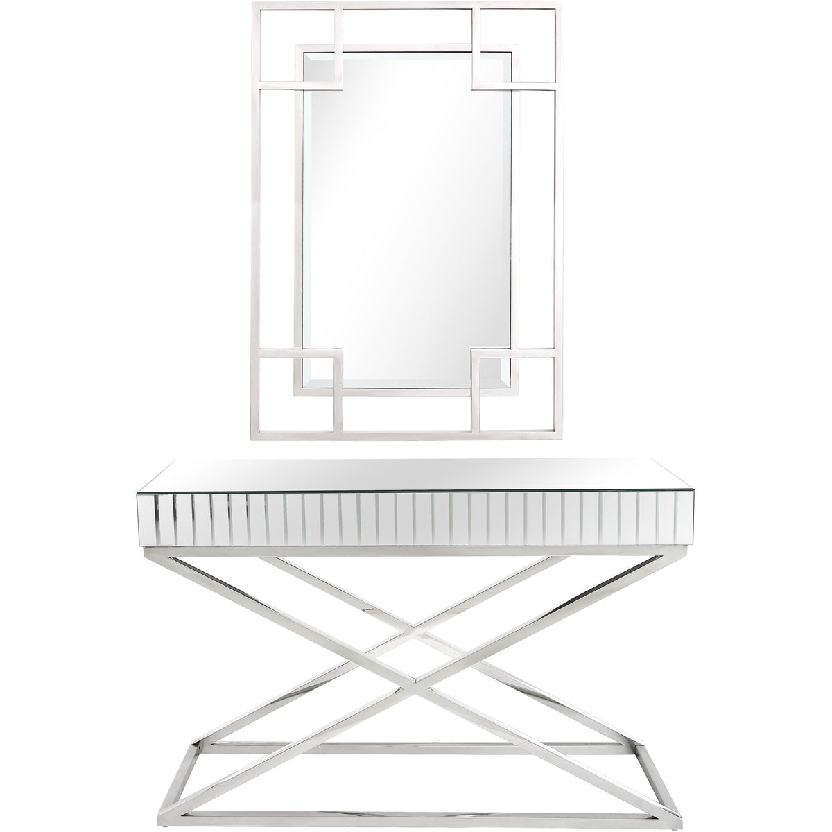  Camden Isle Kinney Wall Mirror and Console Table - Mirror - Bonton