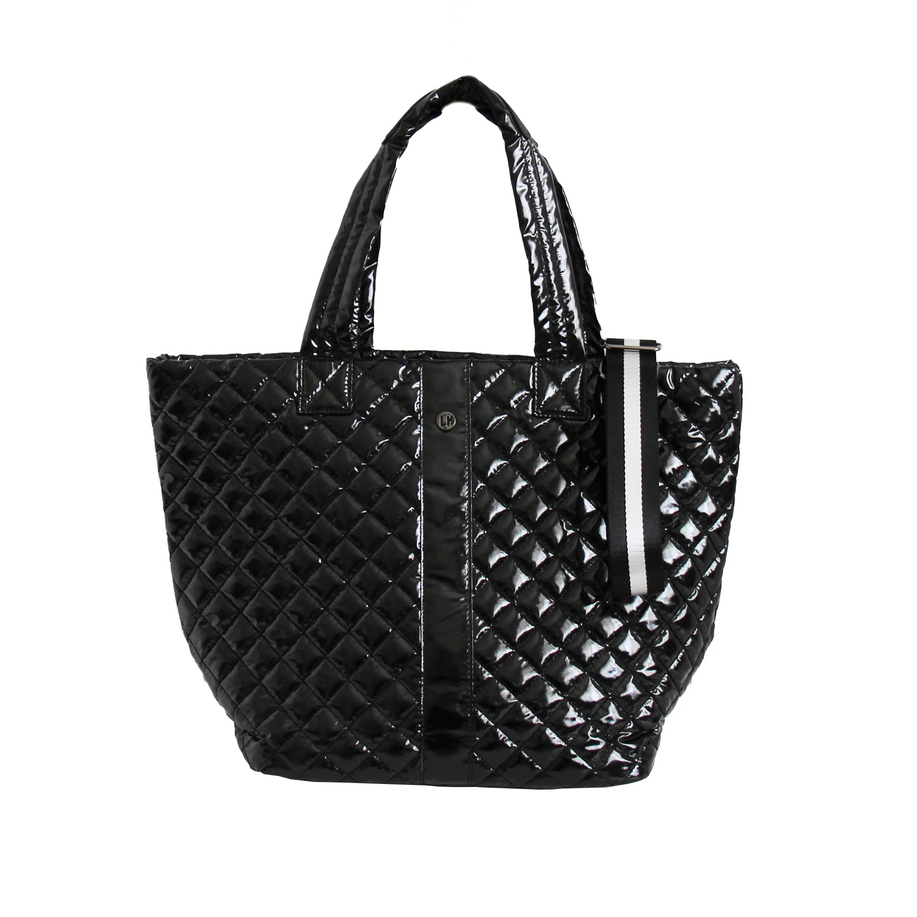  Lemonbella The Debra Diamond Tote Glossy Black - Default Title - Bonton