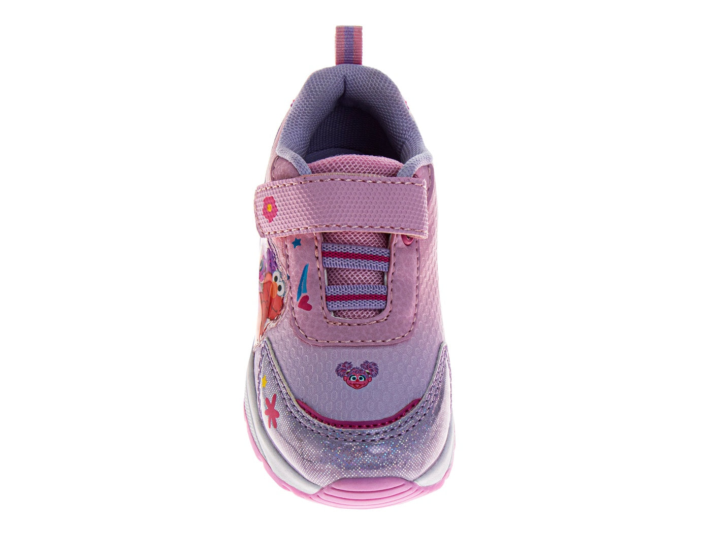  Josmo Sesame Street Girls Abby and Elmo Toddler Hook and Loop Lightup Sneakers - 5 - Bonton
