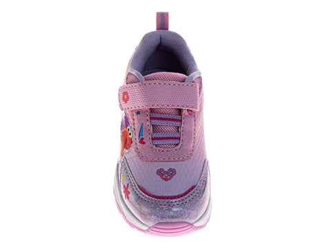 Sesame Street Girls Abby and Elmo Toddler Hook and Loop Lightup Sneakers