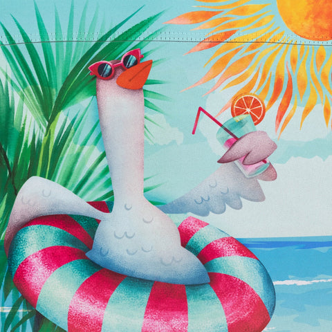 Beach Duck "Life Is Good" Outdoor Garden Flag 18" X 12.5"
