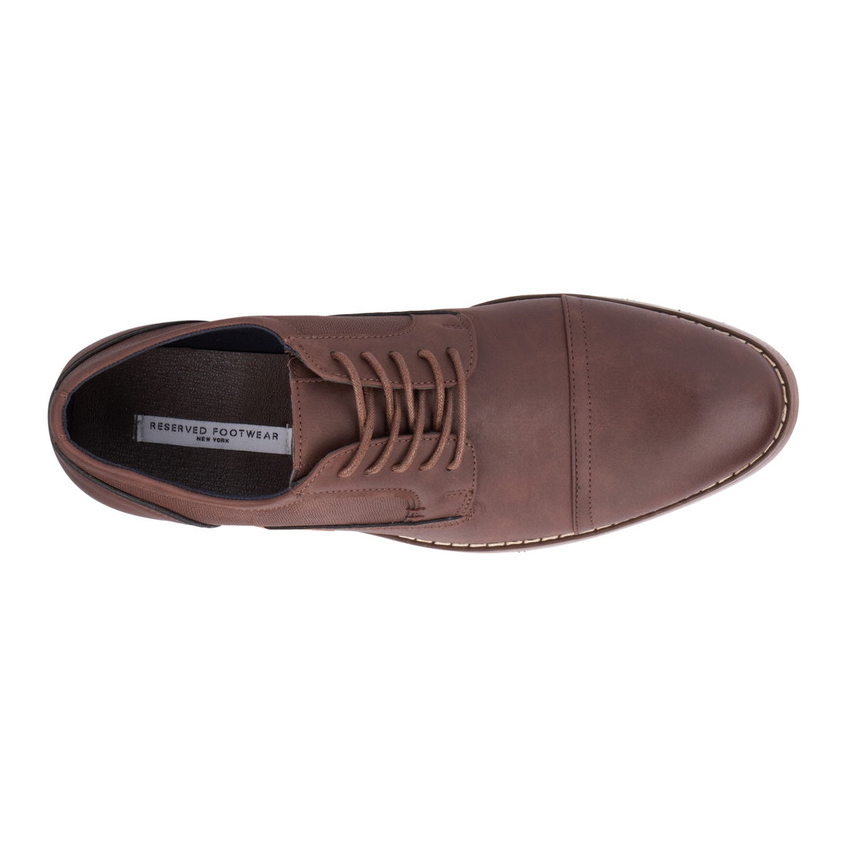  Reserved Footwear New York Men's Asher Oxford Casual Shoe - Brown - Bonton