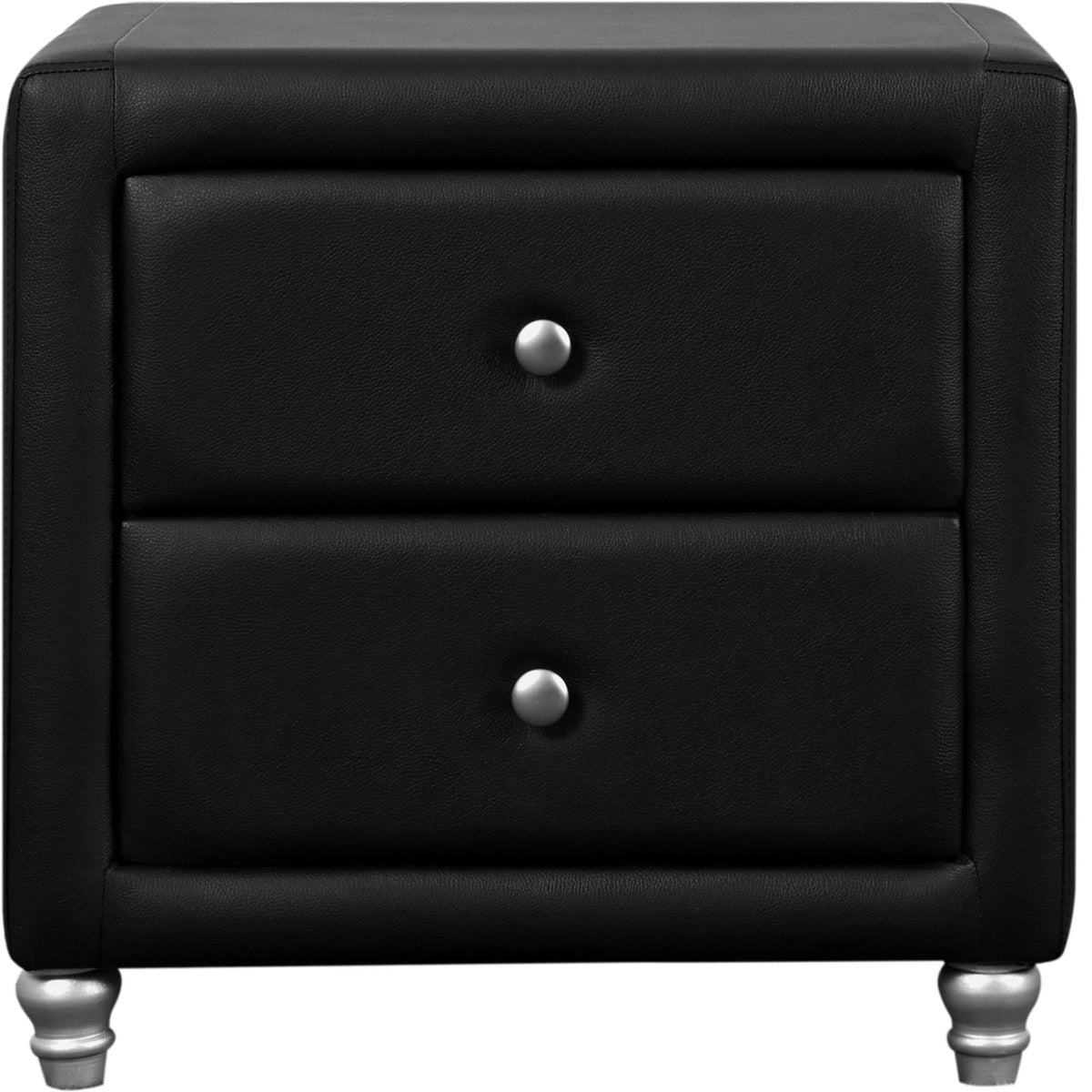  Camden Isle Upholstered Nightstand - Black - Bonton
