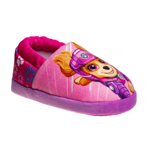 Nickelodeon Girls's' Paw Patrol Plush Fuzzy Skye and Liberty Slippers (Toddler)