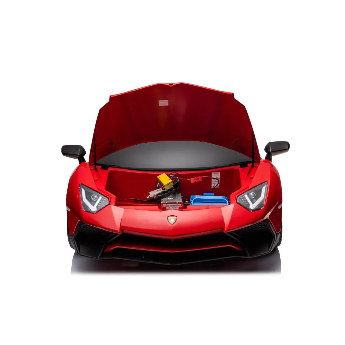 Freddo 24V Lamborghini Aventador 2 Seater Ride on Car for Kids: Advanced Brushless Motor & Differential for High-Octane Fun - Red - Bonton