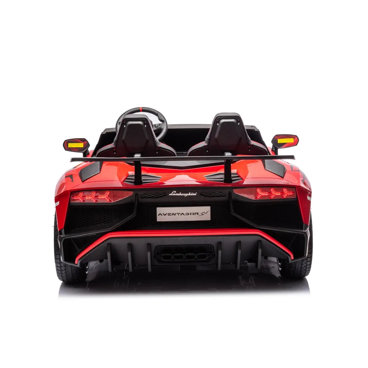  Freddo 24V Lamborghini Aventador 2 Seater Ride on Car for Kids: Advanced Brushless Motor & Differential for High-Octane Fun - Red - Bonton