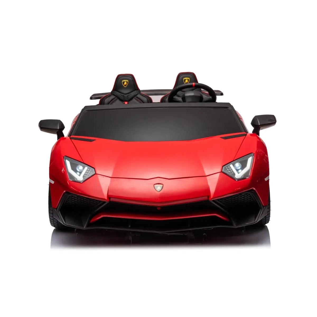  Freddo 24V Lamborghini Aventador 2 Seater Ride on Car for Kids: Advanced Brushless Motor & Differential for High-Octane Fun - Red - Bonton