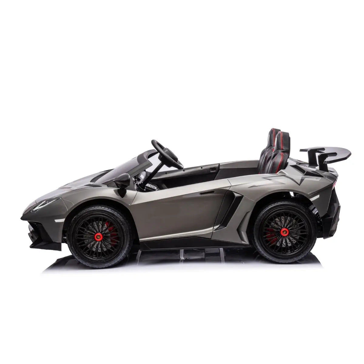  Freddo 24V Lamborghini Aventador 2 Seater Ride on Car for Kids: Advanced Brushless Motor & Differential for High-Octane Fun - Red - Bonton