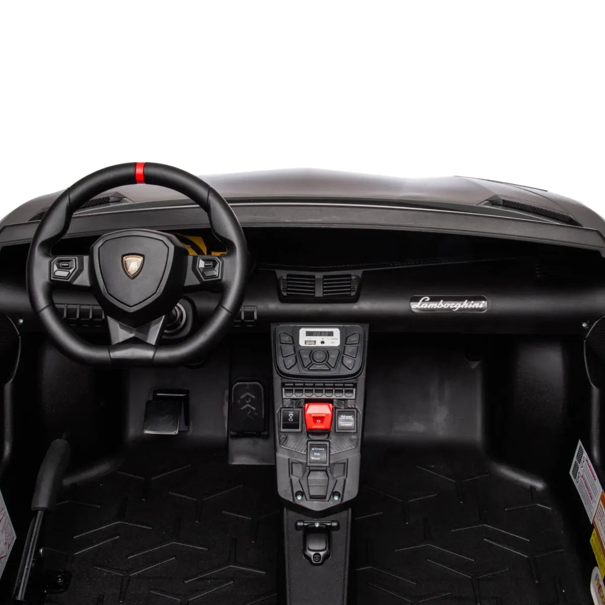  Freddo 24V Lamborghini Aventador 2 Seater Ride on Car for Kids: Advanced Brushless Motor & Differential for High-Octane Fun - Red - Bonton