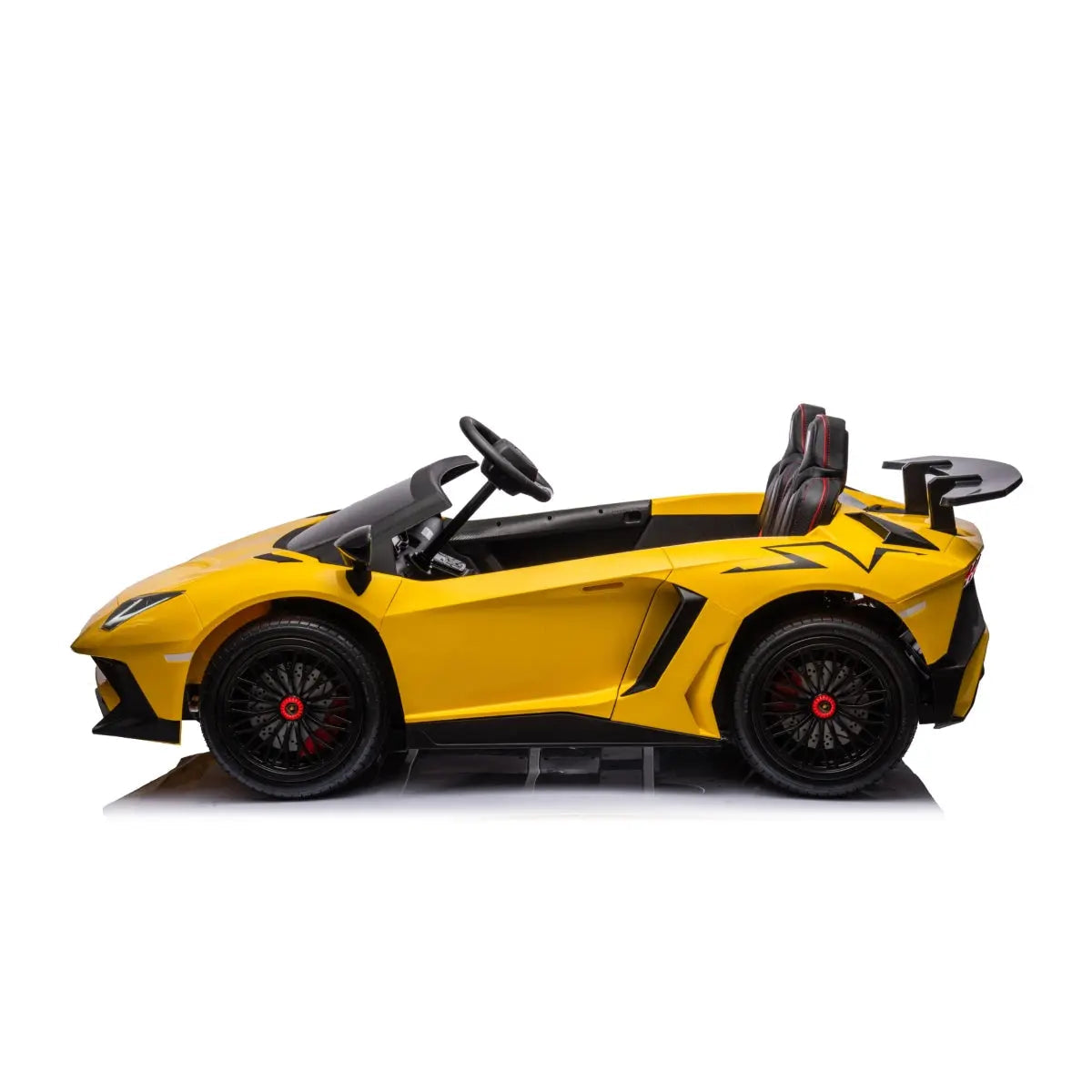  Freddo 24V Lamborghini Aventador 2 Seater Ride on Car for Kids: Advanced Brushless Motor & Differential for High-Octane Fun - Red - Bonton