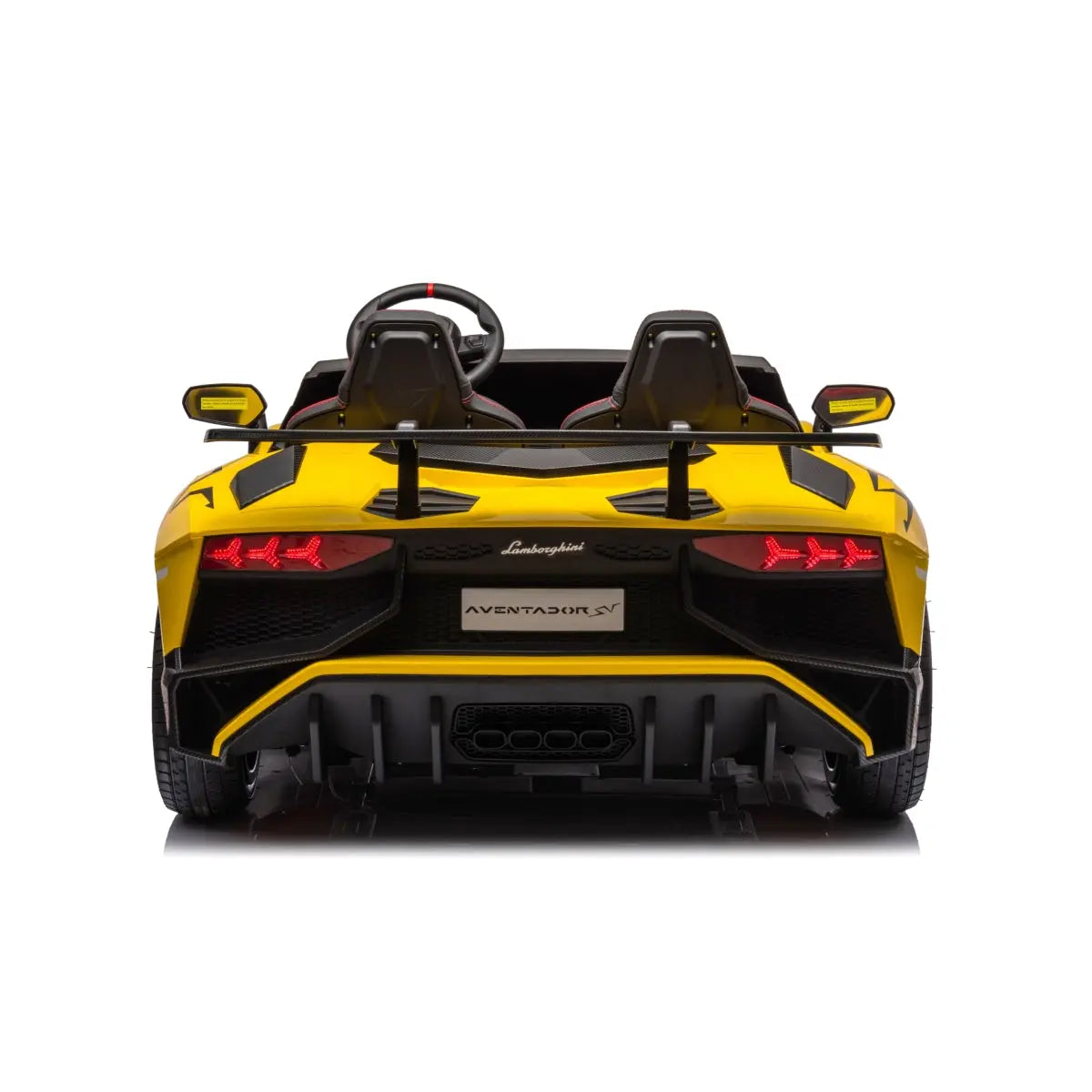  Freddo 24V Lamborghini Aventador 2 Seater Ride on Car for Kids: Advanced Brushless Motor & Differential for High-Octane Fun - Red - Bonton