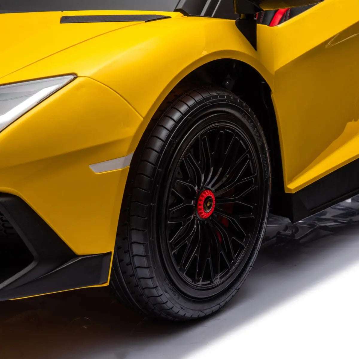  Freddo 24V Lamborghini Aventador 2 Seater Ride on Car for Kids: Advanced Brushless Motor & Differential for High-Octane Fun - Red - Bonton