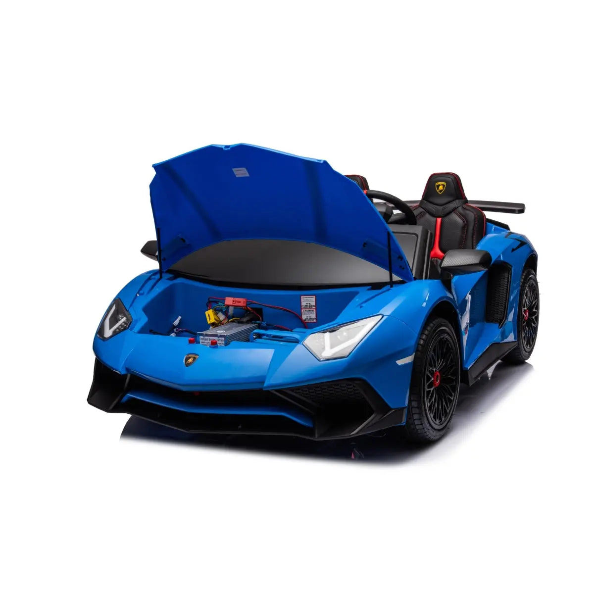  Freddo 24V Lamborghini Aventador 2 Seater Ride on Car for Kids: Advanced Brushless Motor & Differential for High-Octane Fun - Red - Bonton
