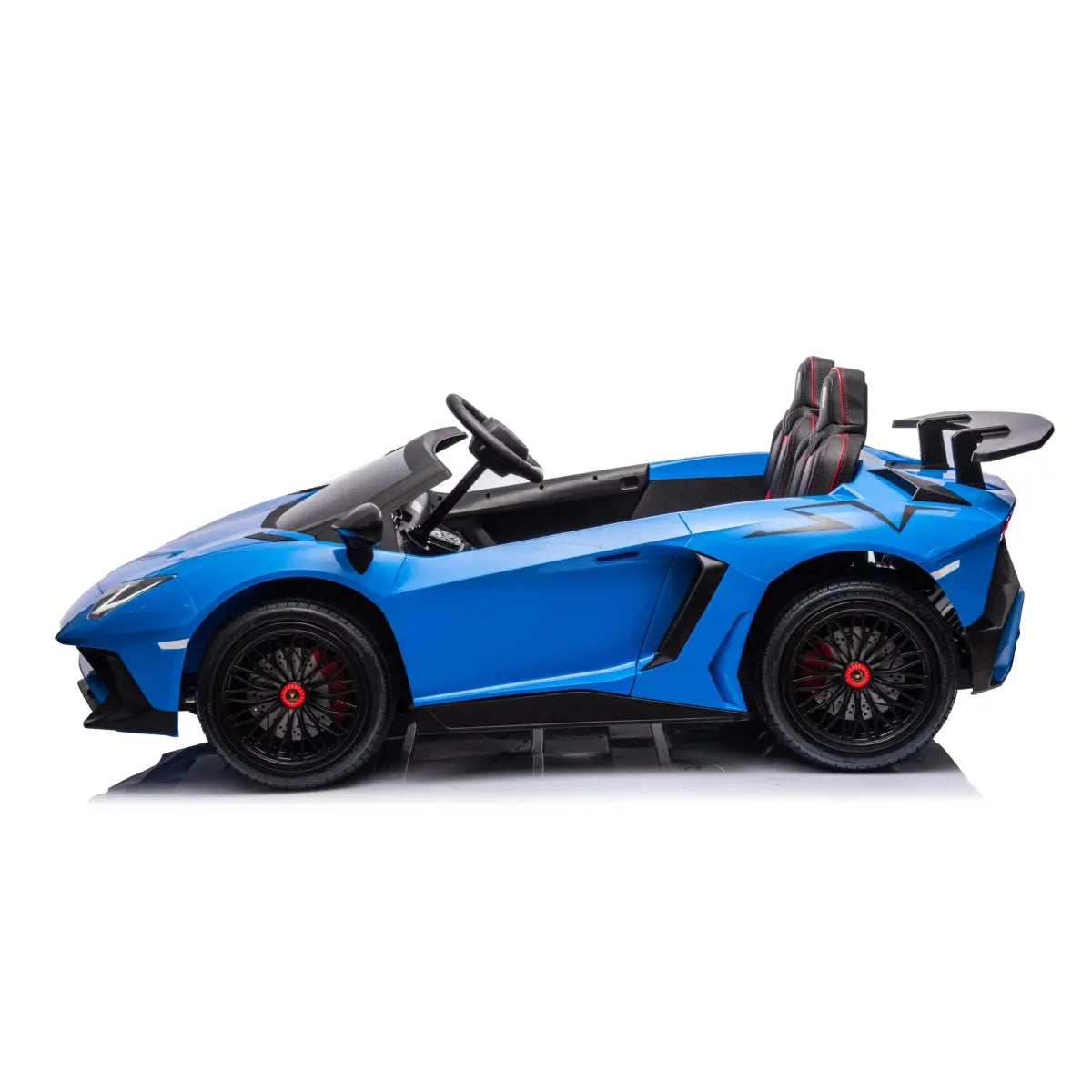  Freddo 24V Lamborghini Aventador 2 Seater Ride on Car for Kids: Advanced Brushless Motor & Differential for High-Octane Fun - Red - Bonton