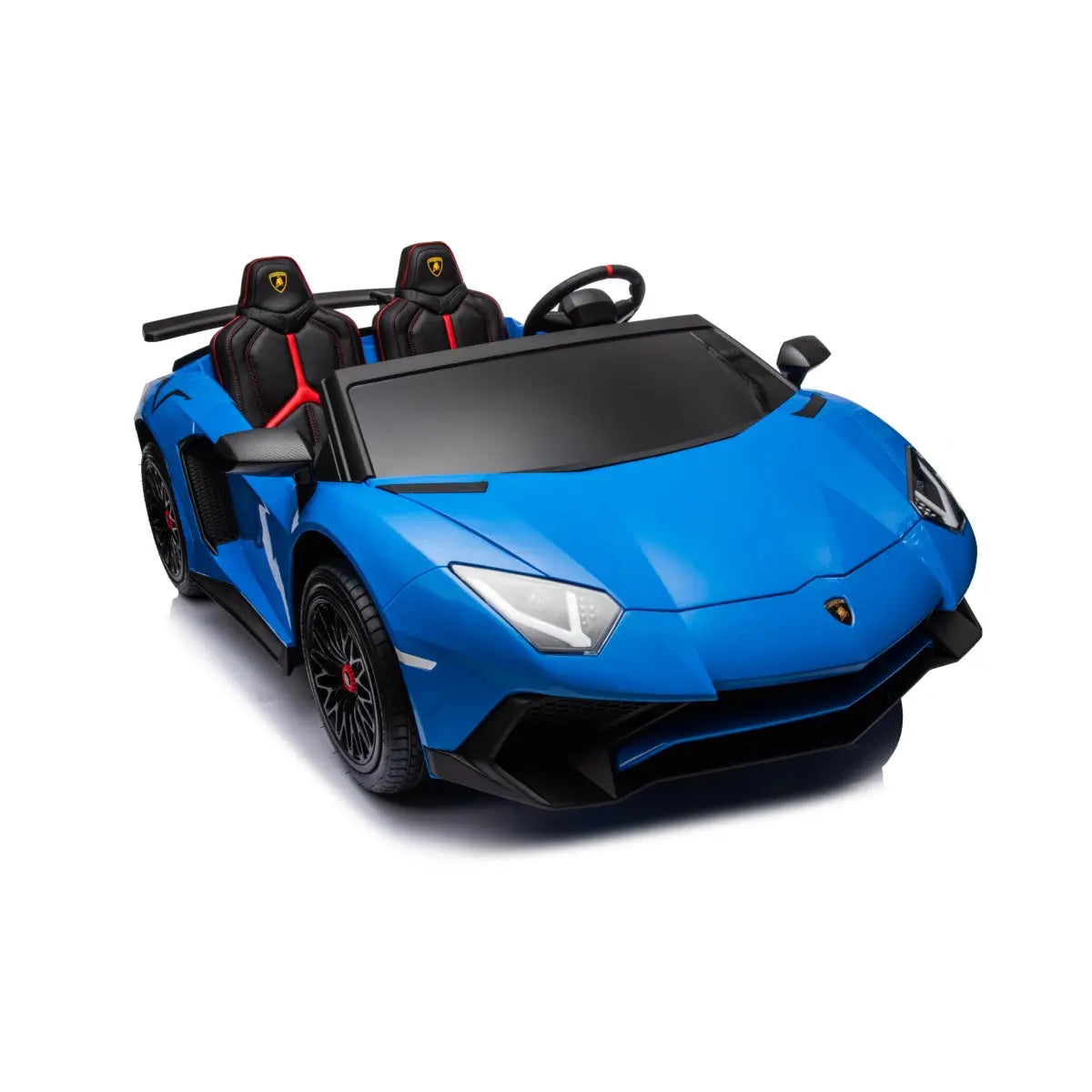  Freddo 24V Lamborghini Aventador 2 Seater Ride on Car for Kids: Advanced Brushless Motor & Differential for High-Octane Fun - Red - Bonton