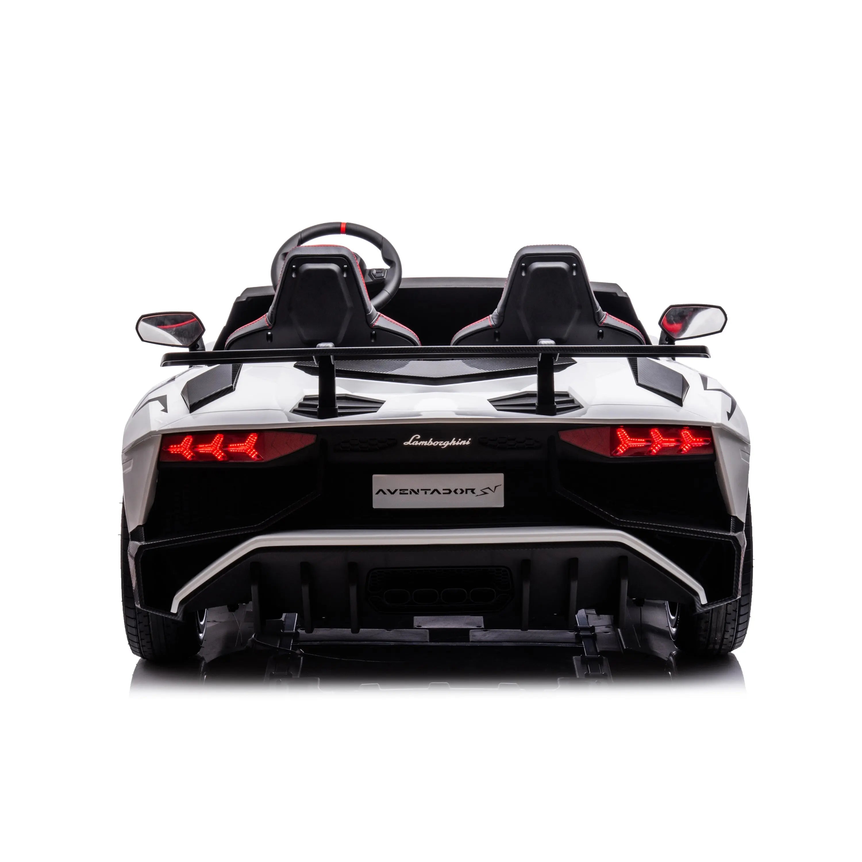  Freddo 24V Lamborghini Aventador 2 Seater Ride on Car for Kids: Advanced Brushless Motor & Differential for High-Octane Fun - Red - Bonton