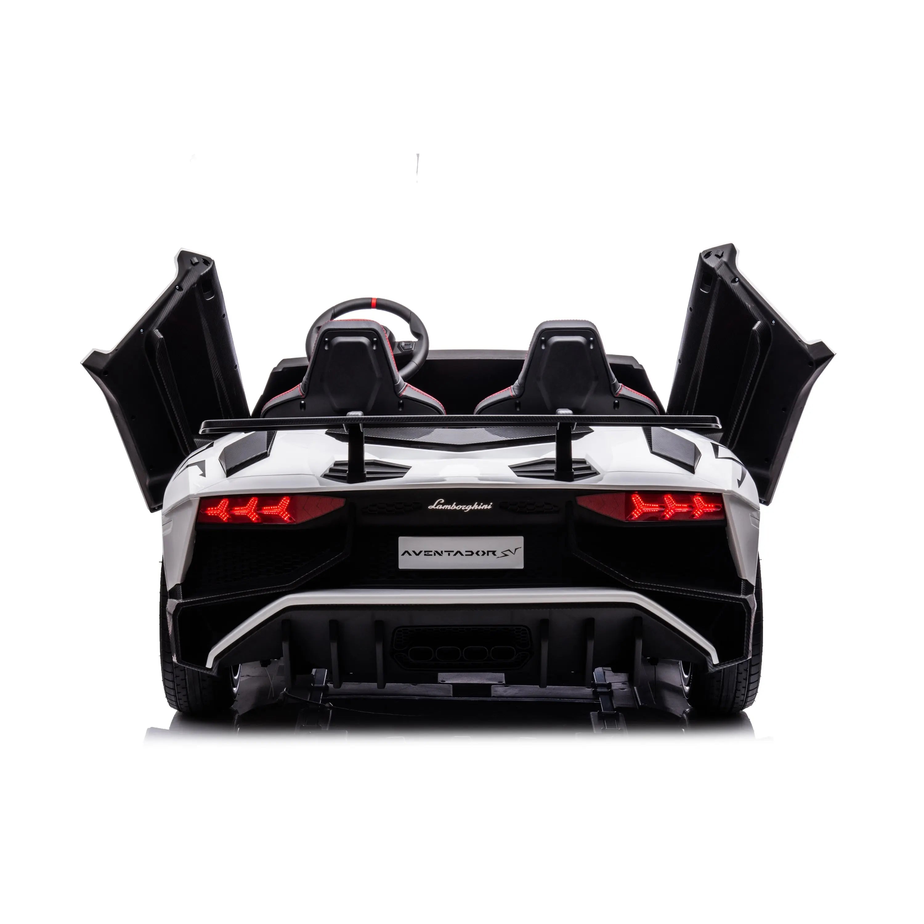  Freddo 24V Lamborghini Aventador 2 Seater Ride on Car for Kids: Advanced Brushless Motor & Differential for High-Octane Fun - Red - Bonton