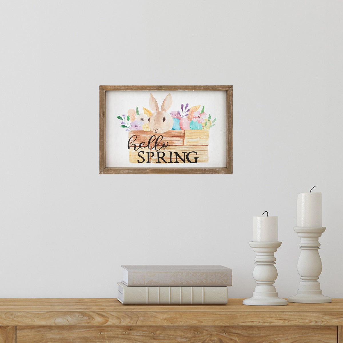  Northlight Hello Spring Framed Easter Wall Sign - 11.75