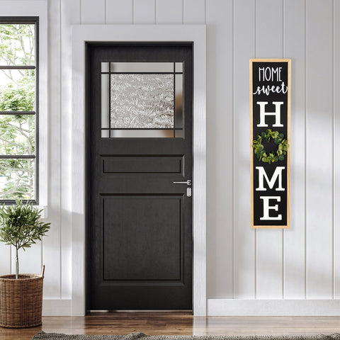 40 Inch "Home Sweet Home" Wooden Framed Outdoor Porch Board Sign Decoration