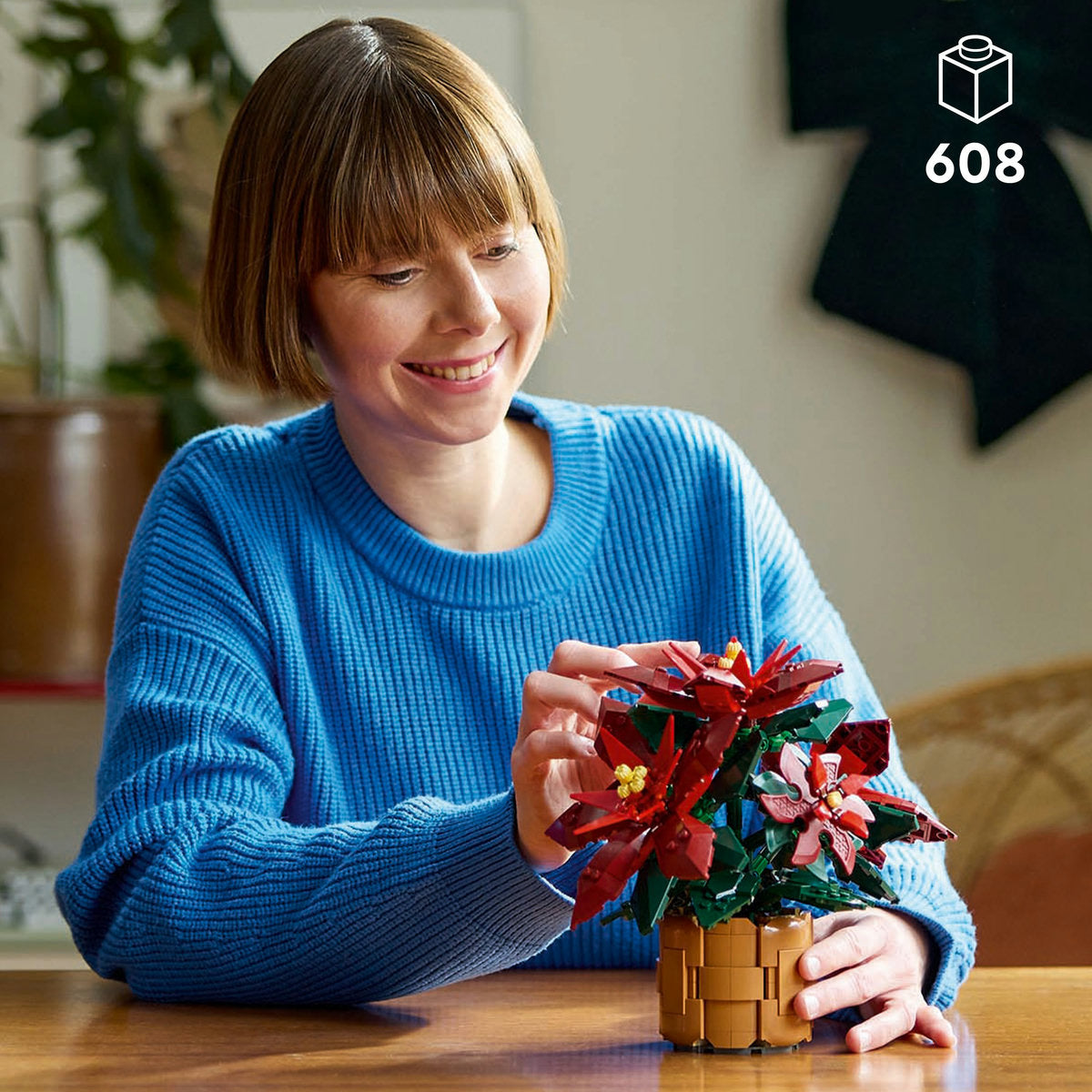  LEGO LEGO® Icons Poinsettia Plant Decor Building Set 10370 - Botanicals - Bonton