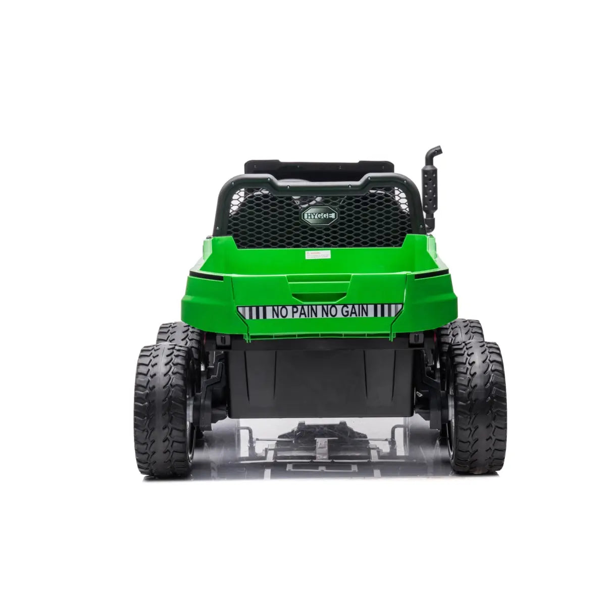  Freddo 24V 6 Wheeler Freddo Tractor Trailer 2 Seater Ride-on With Dump Cart and Parental Remote - Green - Bonton