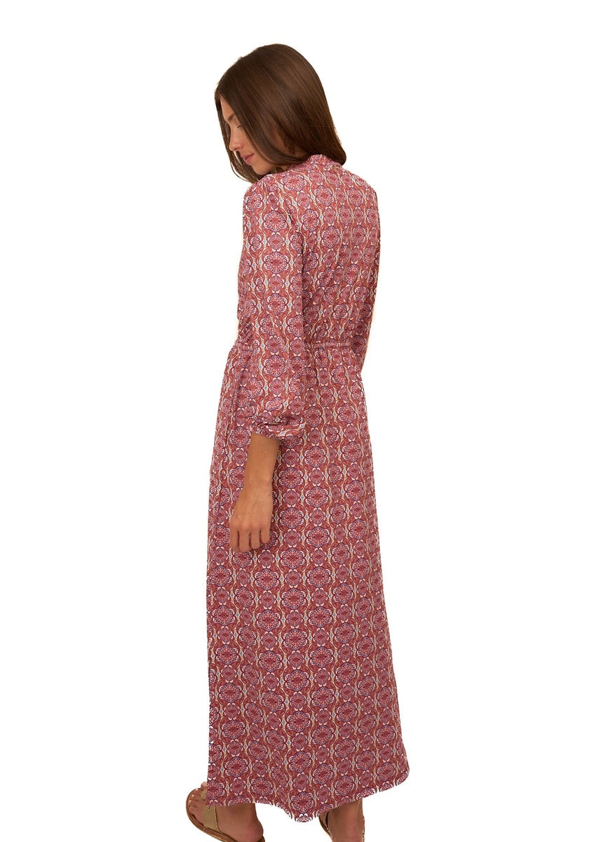  Cabana Life Camden Geo Button Down Maxi Dress - XS - Bonton