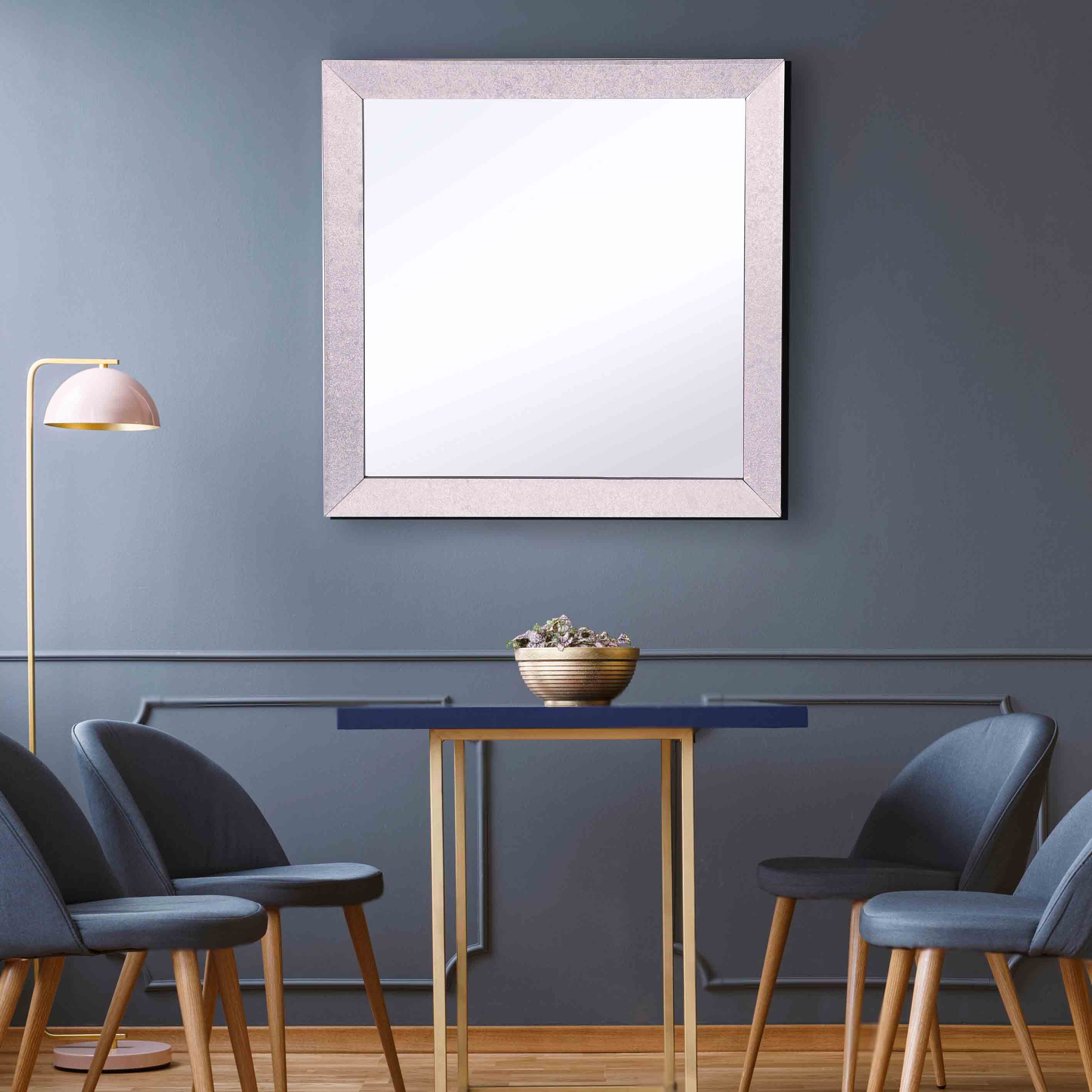  Camden Isle Bristol Square Classic Textured Frame Mirror - Default Title - Bonton