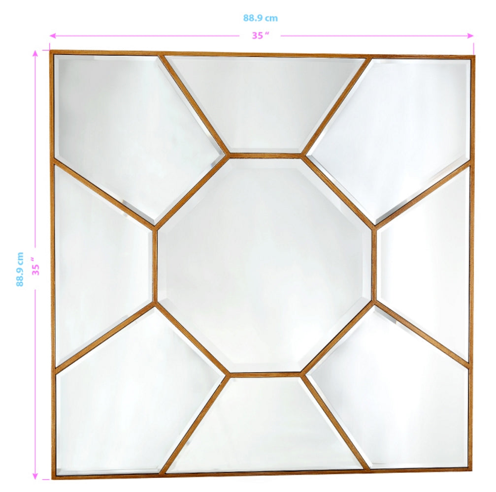  Camden Isle Sunflower Accent Mirror - Default Title - Bonton