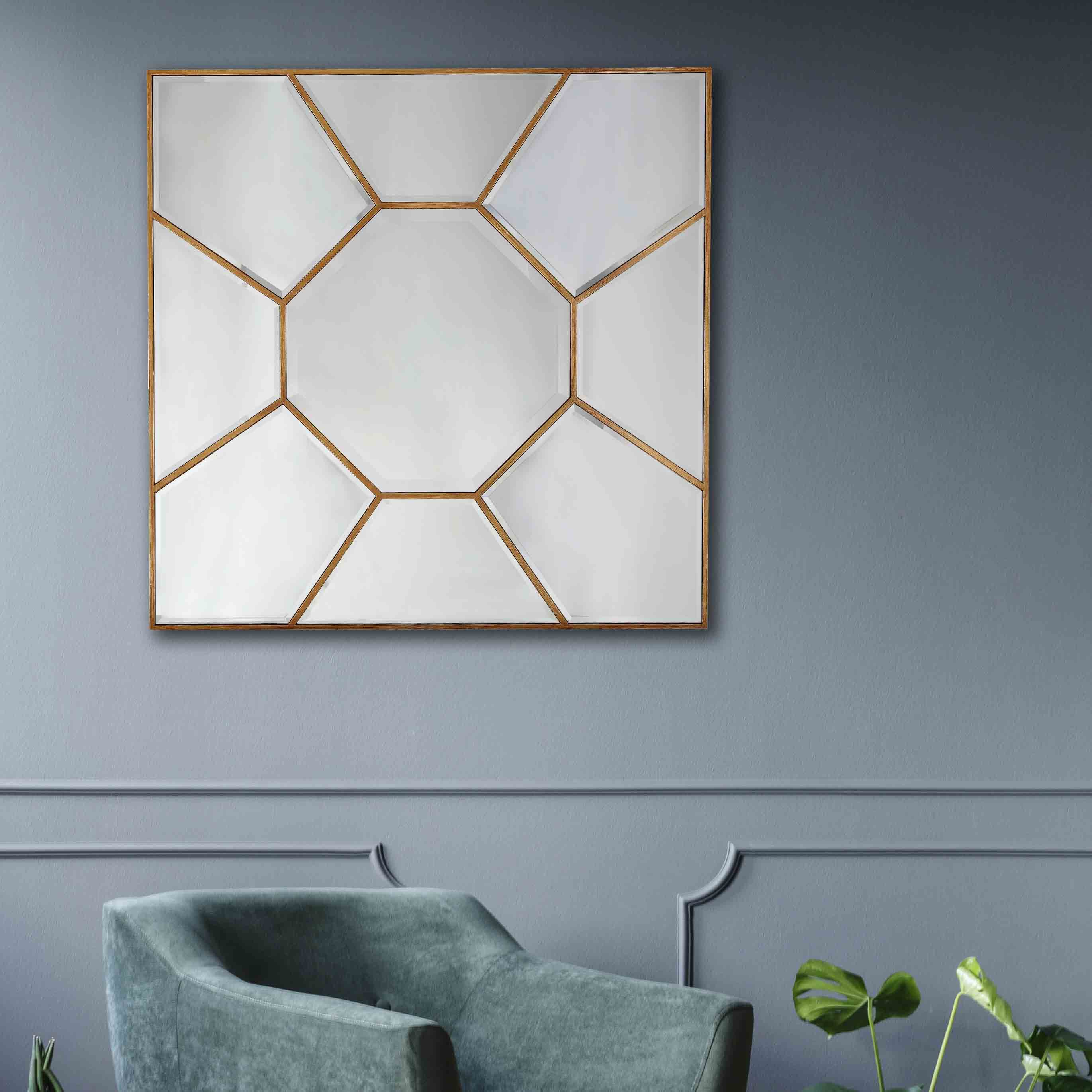  Camden Isle Sunflower Accent Mirror - Default Title - Bonton
