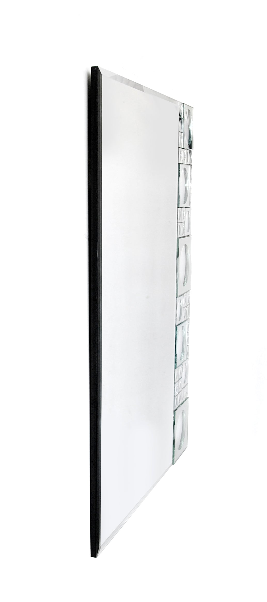  Camden Isle Bubbles Geometric Beveled Accent Mirror - Default Title - Bonton