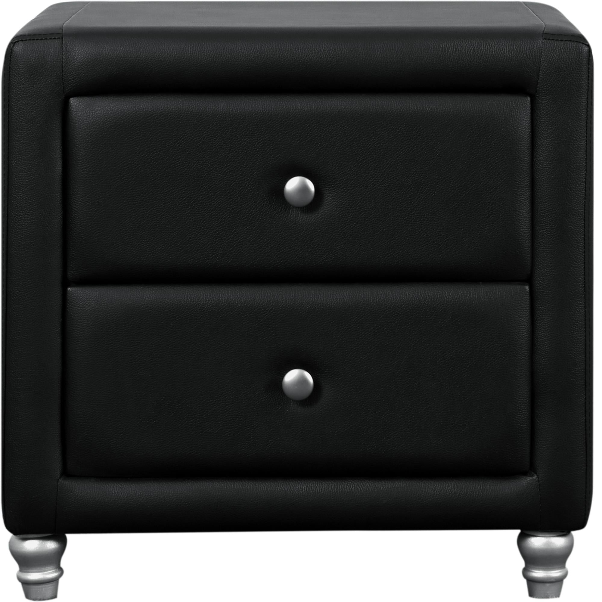  Camden Isle Upholstered Nightstand - Black - Bonton