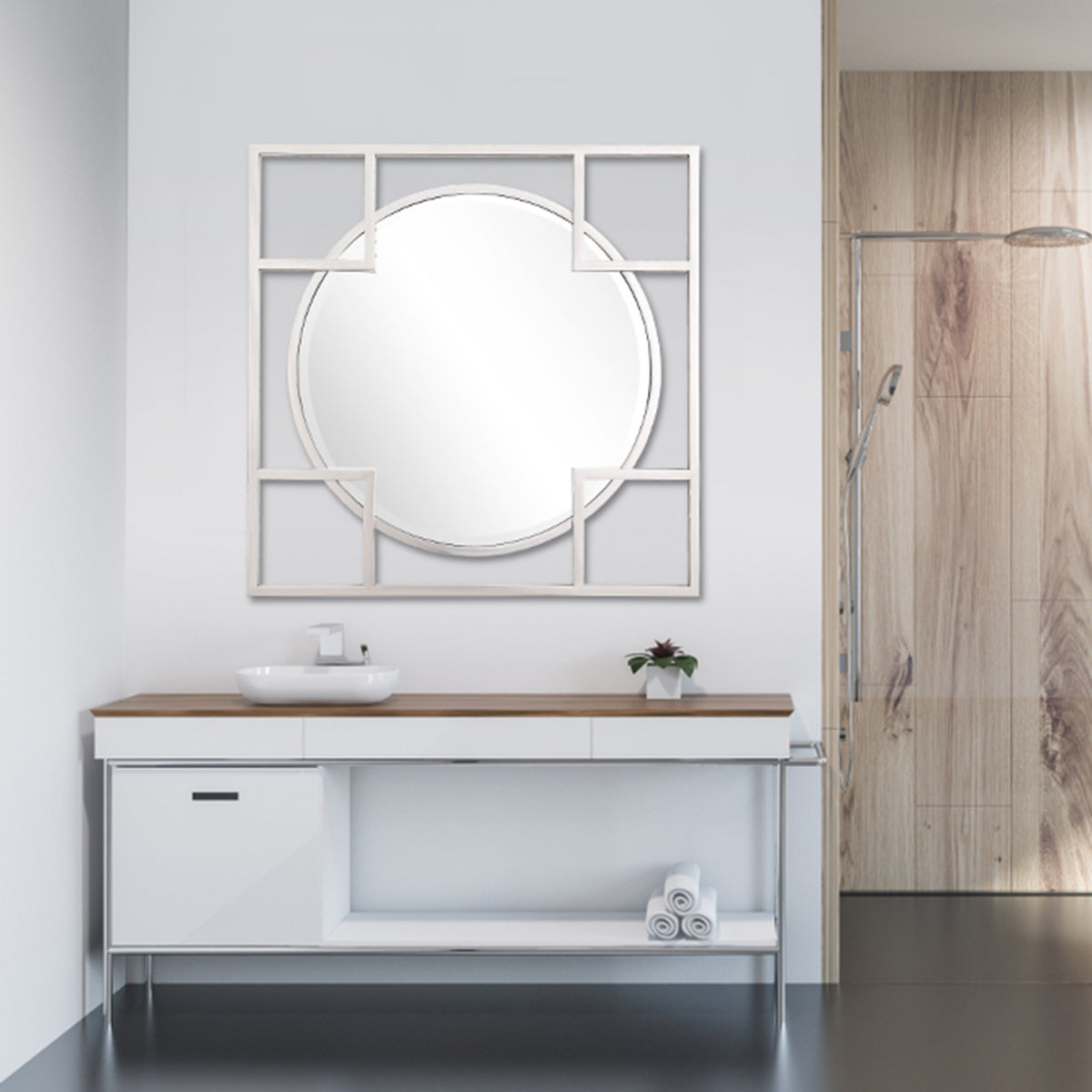  Camden Isle Kinney Square Wall Mirror - Default Title - Bonton