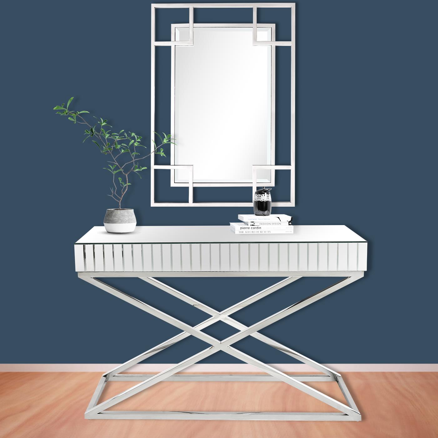  Camden Isle Kinney Wall Mirror and Console Table - Mirror - Bonton