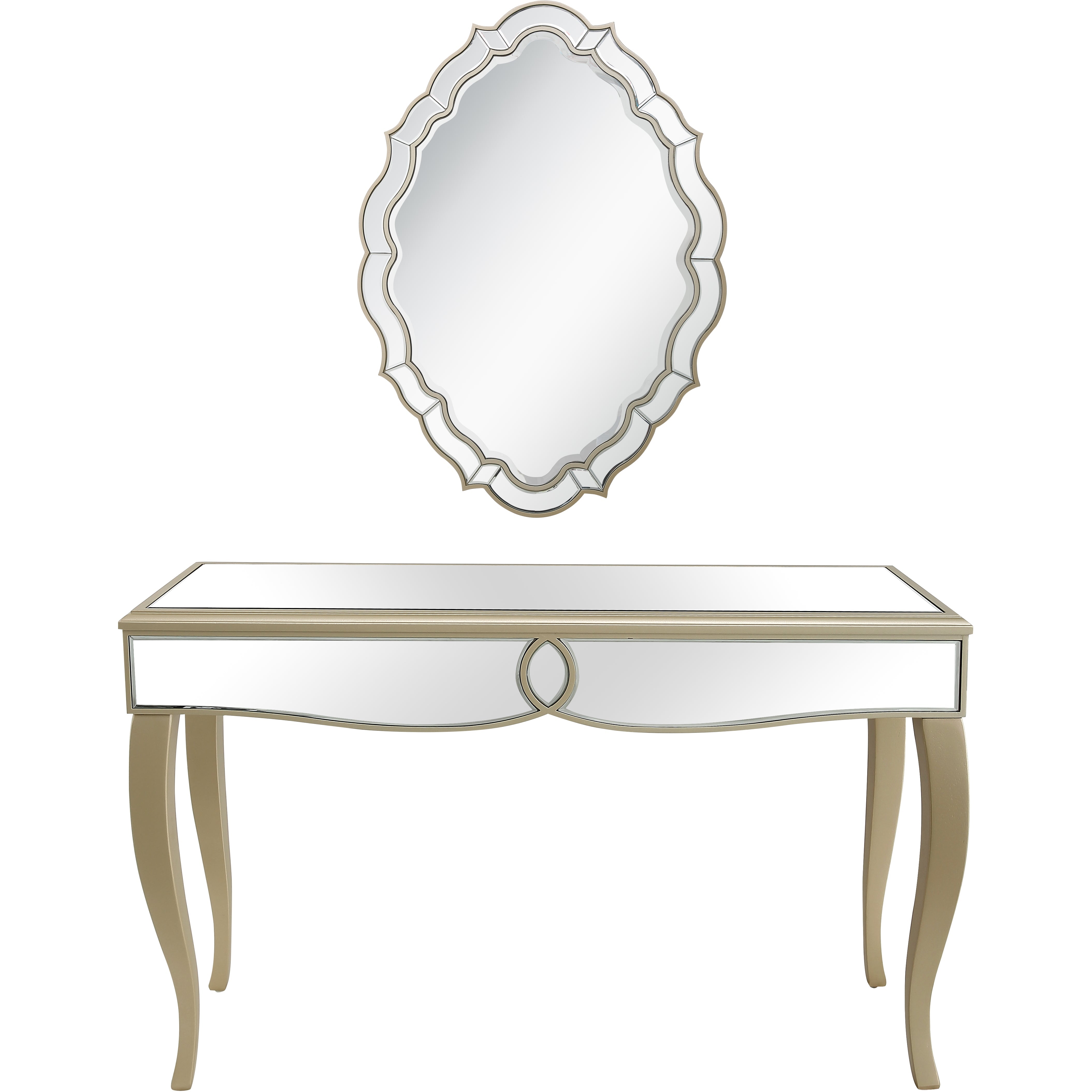  Camden Isle Eleanor Wall Mirror and Console Table - Mirror - Bonton
