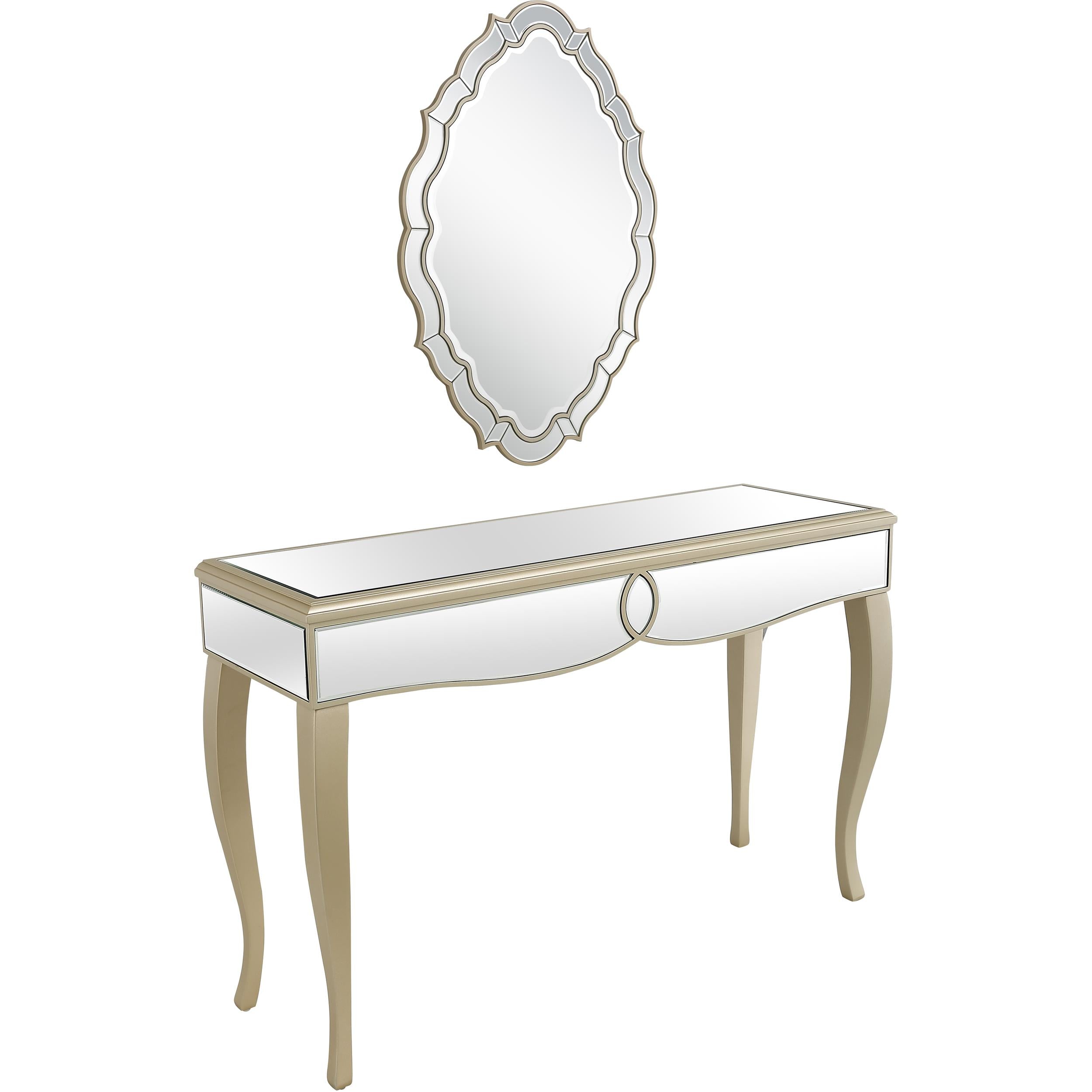  Camden Isle Eleanor Wall Mirror and Console Table - Mirror - Bonton