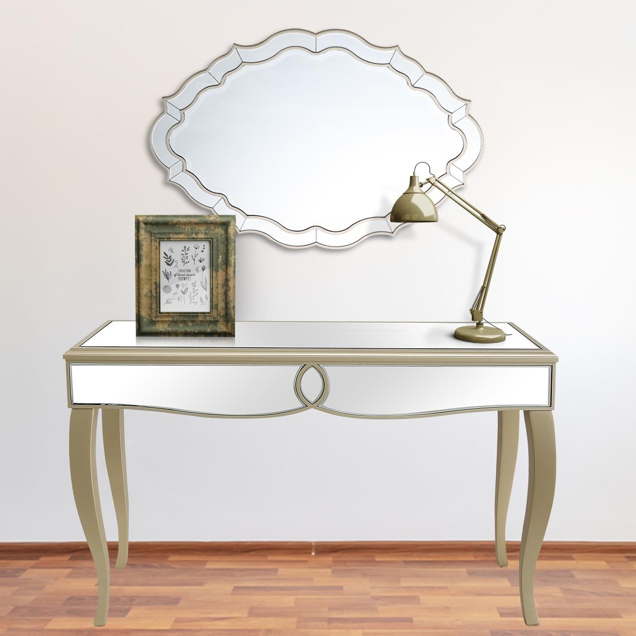  Camden Isle Eleanor Wall Mirror and Console Table - Mirror - Bonton